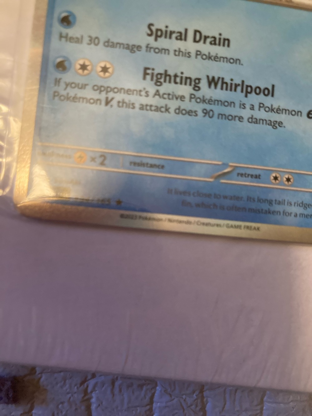 Pokemon Vaporeon Holographic Trading Card - Blue - Picture 7 of 12